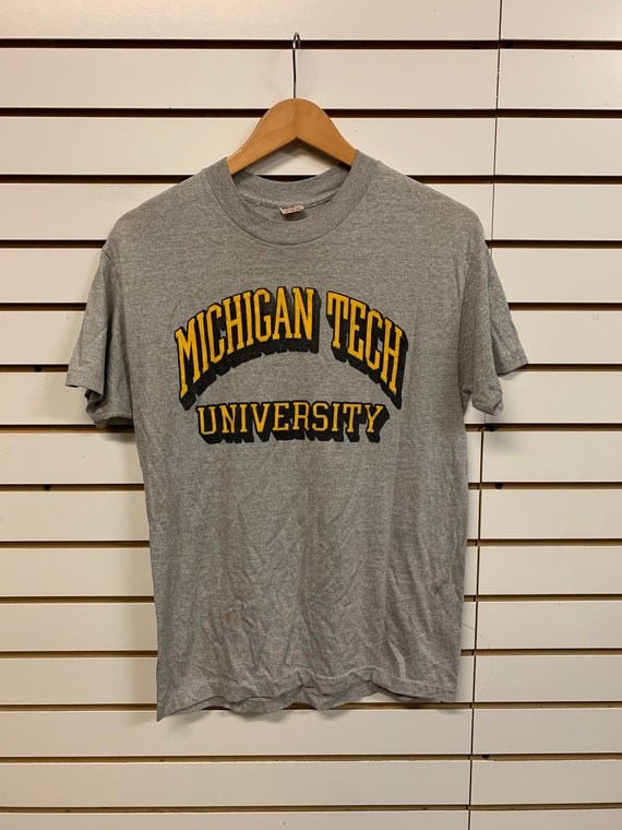 Vintage Michigan Tech university T Shirt Size medi