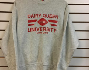 Vintage Dairy Queen Sweatshirt size medium 1990s 80s