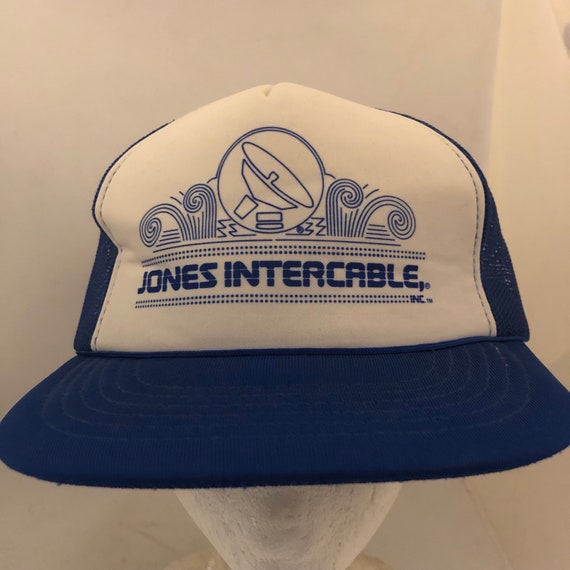 Vintage Jones Intercable Trucker Snapback hat adj… - image 2