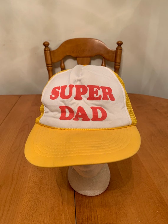 Vintage super dad Trucker Snapback hat 1990s 80s R