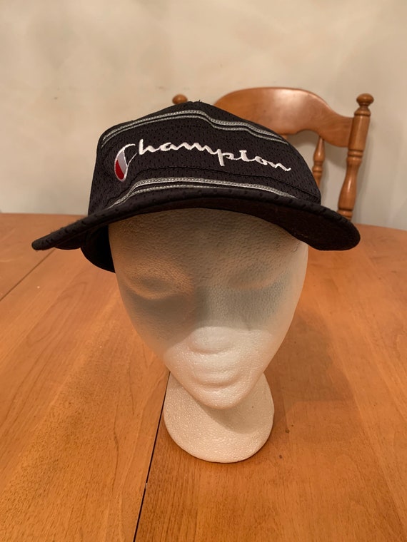 Vintage champion flex fitted hat 1990s 80s R1 - image 1