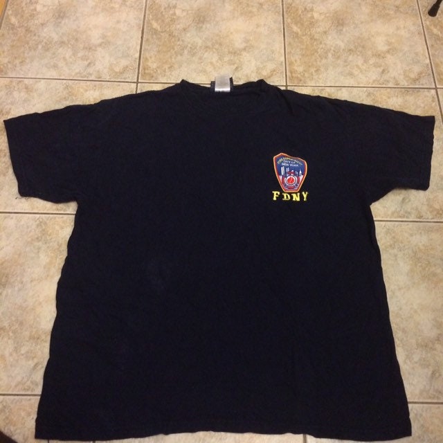 Vintage New York City Fire Department T Shirt Size Xl 1990s 