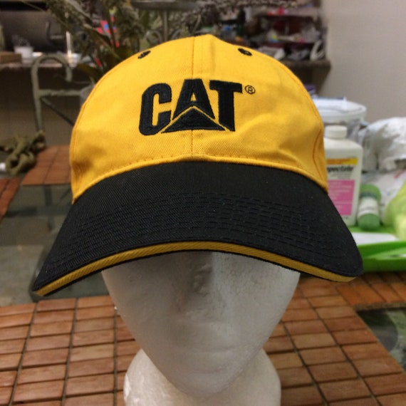 Vintage Cat Strapback Hat 1990s