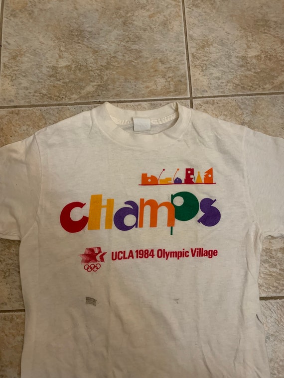 Vintage UCLA 1984 Olympic village T shirt size sm… - image 2