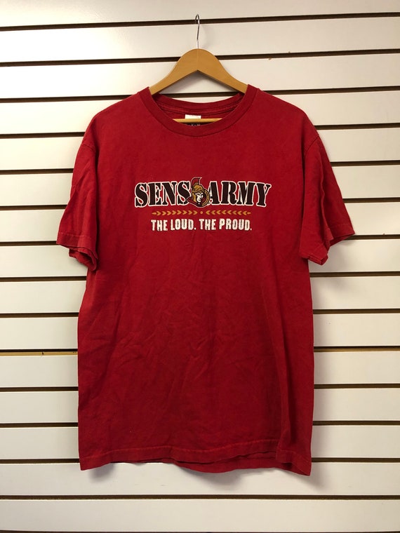Vintage Ottawa Senators T shirt size Large 1990s 8
