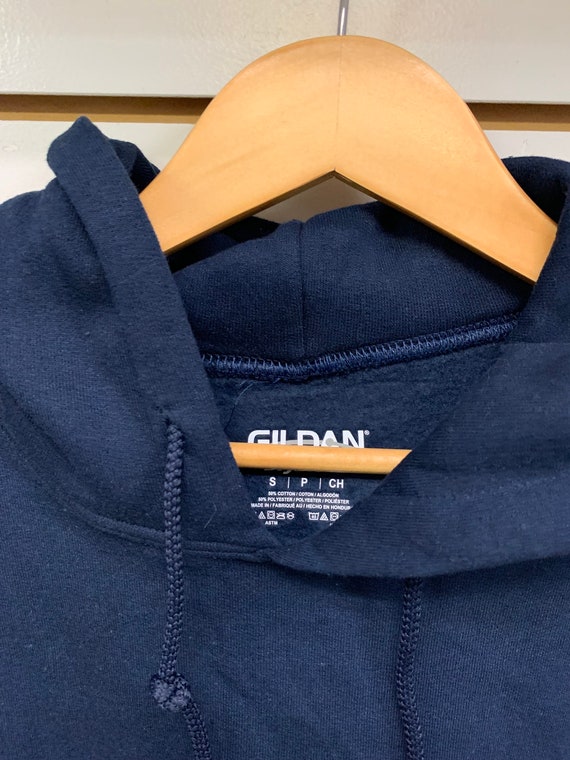 Vintage gildan hoodie size small 1990s 80s - image 3