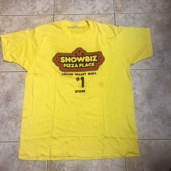 Vintage showbiz pizza T shirt 1980s sz XL