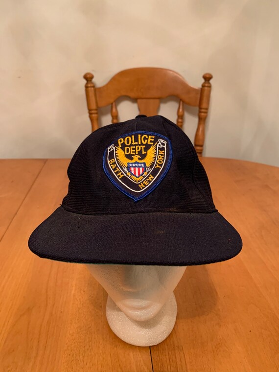 Vintage police dept Trucker Snapback hat 1990s 80… - image 1