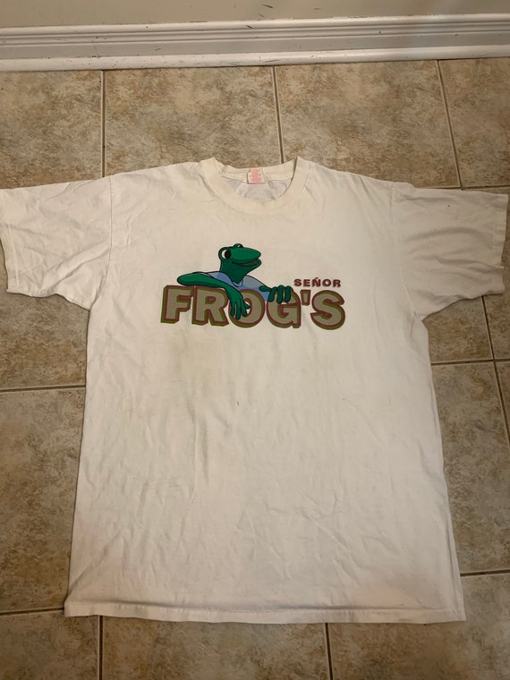 Senor frogs vintage tシャツ Vintage Senor Frogs T Shirt Size XL 1990s 80s - Etsy