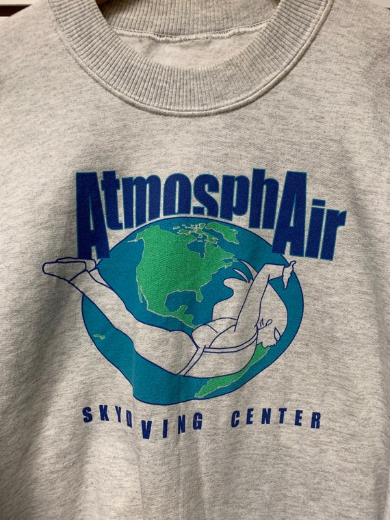 Vintage atmosphair skydiving crewneck Sweatshirt … - image 2