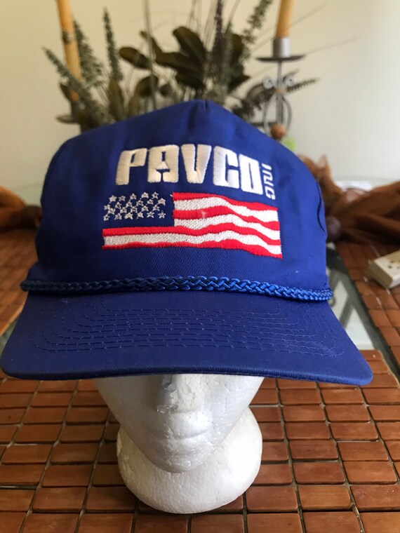 Pavco inc Vintage Trucker Snapback hat adjustable… - image 1