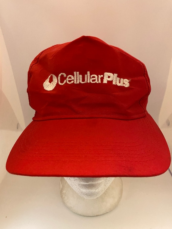 Vintage cellular plus Trucker SnapBack hat 1990s 8