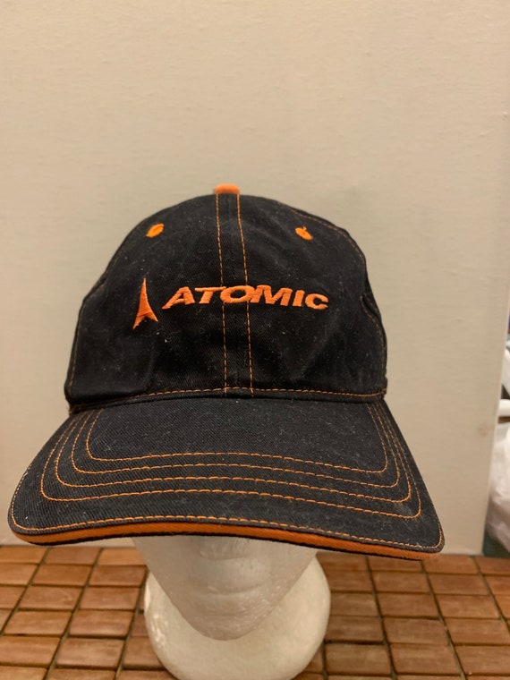 Vintage atomic Strapback hat adjustable 1990s 1980