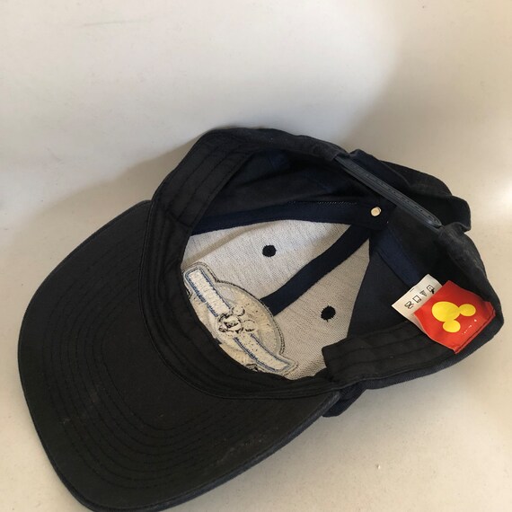 Vintage Mickey Mouse Strapback Hat 1990s 80s 01 - image 4