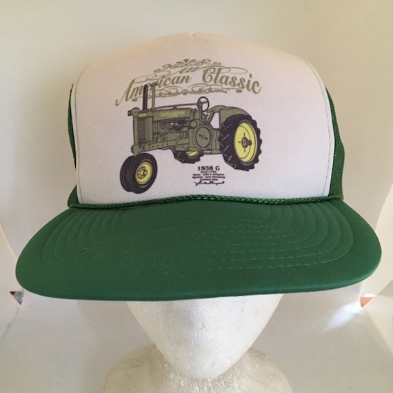 Vintage John Deere Trucker SnapBack Hat 1990s 1980s a… - Gem