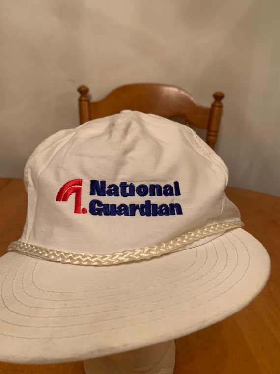 Vintage national guardian Trucker Snapback hat 19… - image 2
