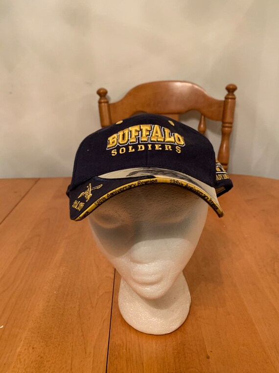 Vintage Buffalo spiller Strap back hat 1990s 80s R