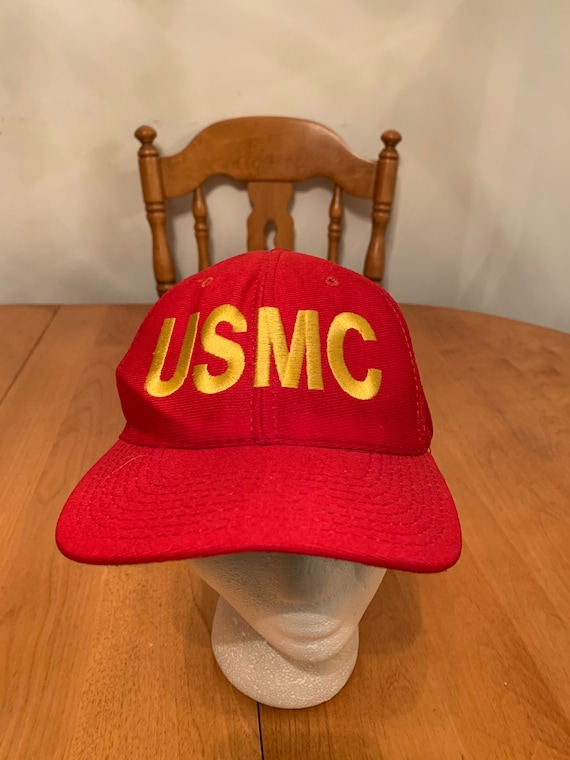 Vintage USMC Trucker Snapback hat 1990s 80s R2