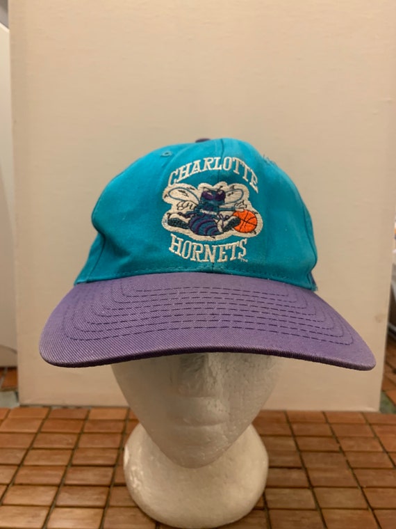 Vintage Charlotte hornets Snapback hat adjustable 