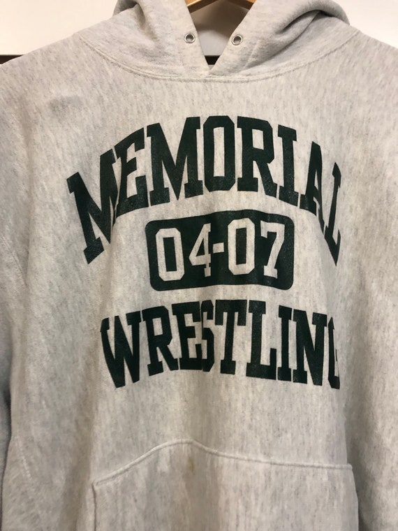 Vintage memorial wrestling hoodie Sweatshirt size… - image 2