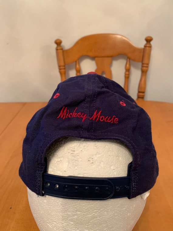 Vintage Mickey Mouse Trucker Snapback hat 1990s 8… - image 4