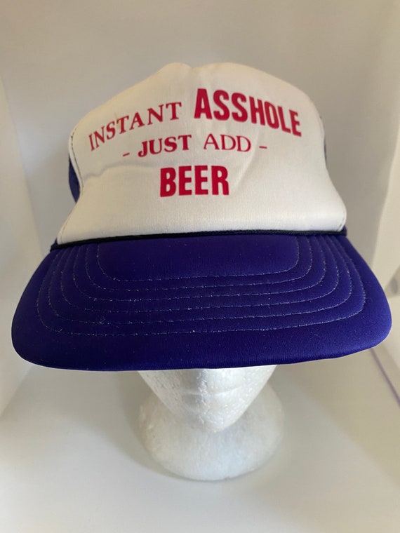 Vintage instant Asshole just add beer Trucker Snap