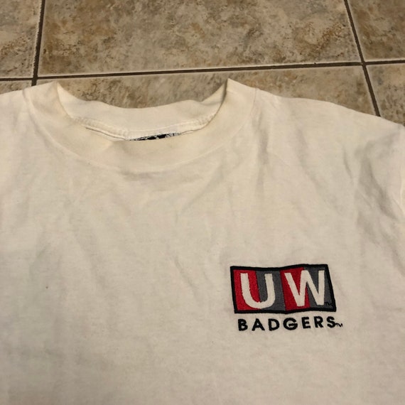 Vintage Wisconsin Badgers T shirt size Large 1990… - image 2