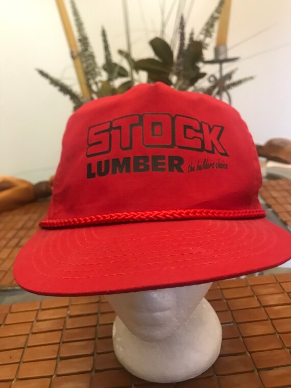 Winner stock lumber Vintage Trucker Snapback hat adju… Gem