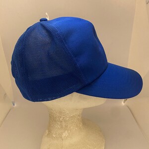 Vintage Blue Trucker SnapBack hat 1990s 80s J20 image 4