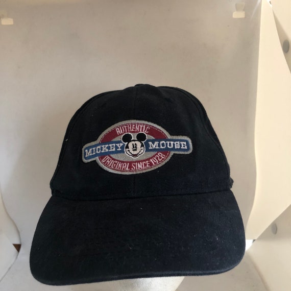 Vintage Mickey Mouse Strapback Hat 1990s 80s 01 - image 2