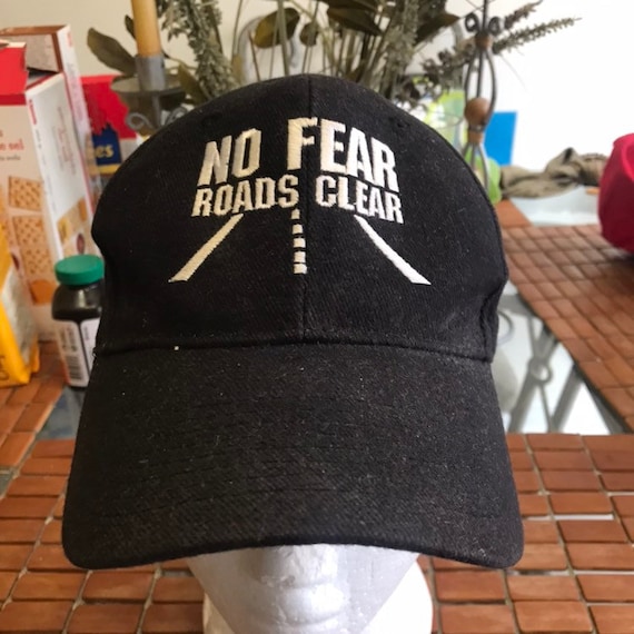 Vintage no fear roads clear Strapback Hat 1990s - image 1