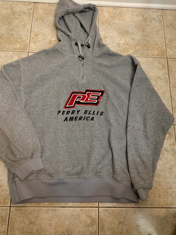 Vintage perry Ellis America hoodie Sweatshirt siz… - image 1