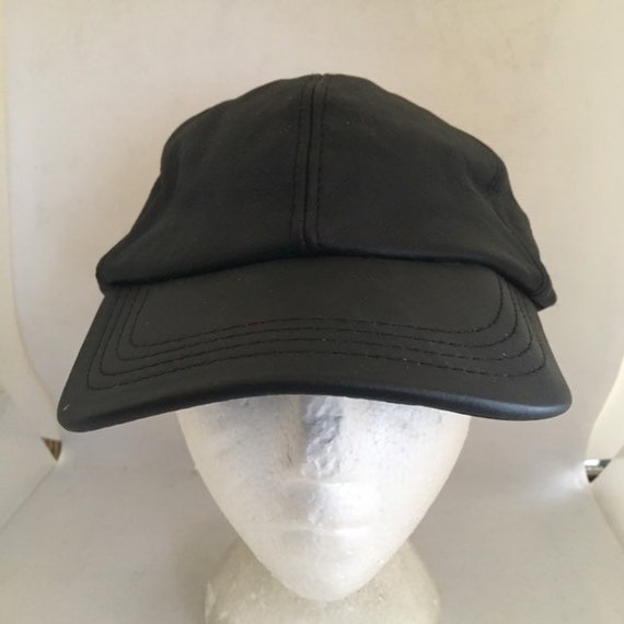 ヴィンテージ本革ストラップバックキャップ帽子調節可能1990年代1980