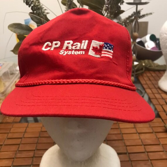 Vintage Cp Rail System Trucker Snapback 