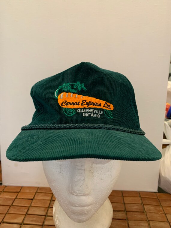 Vintage carrot express corduroy Trucker Snapback h