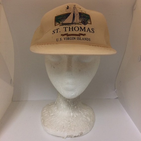 Vintage ST Thomas SnapBack Hat 1990s 80s J15 - image 1