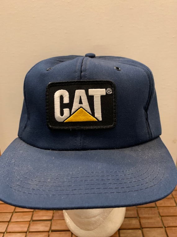 Vintage CAT Trucker Snapback hat adjustable 1990s… - image 3