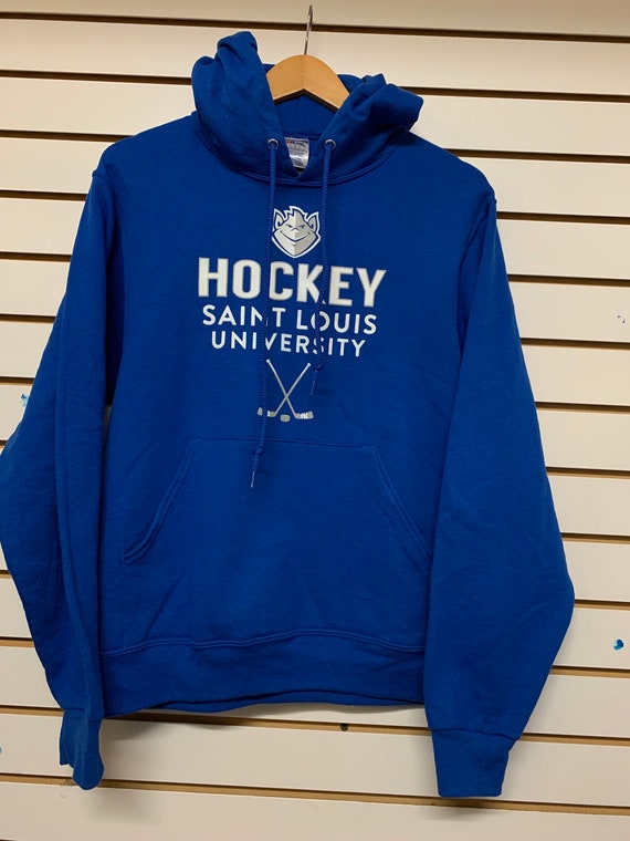 Vintage saint Louis university hockey hoodie Swea… - image 1