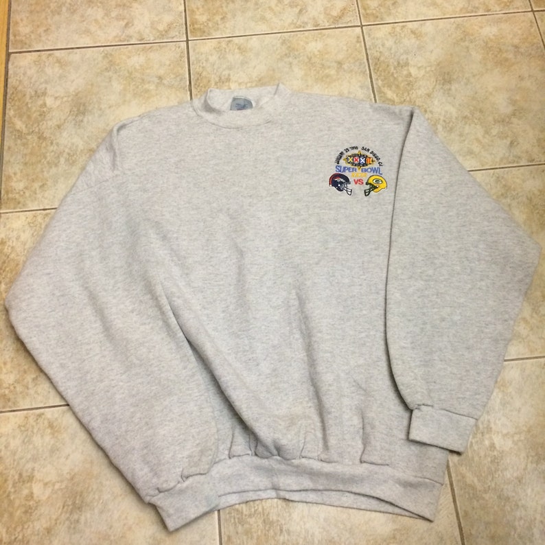 Vintage Green Bay Packers versus Denver Broncos Super Bowl 1998 sweatshirt 1990s size XL