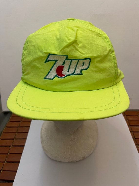 Vintage 7 UP Trucker SnapBack Hat Adjustable 1990s