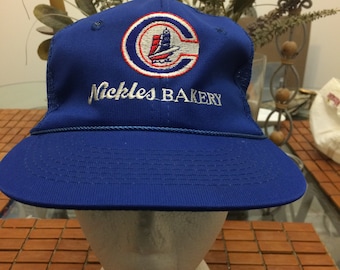 Vintage nickles bakery trucker snapback hat adjustable