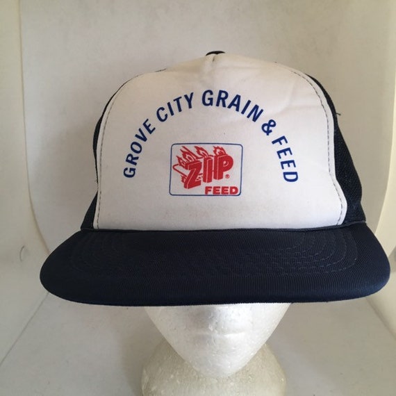 Vintage Zip feed Grove City Grain and feed Trucke… - image 1
