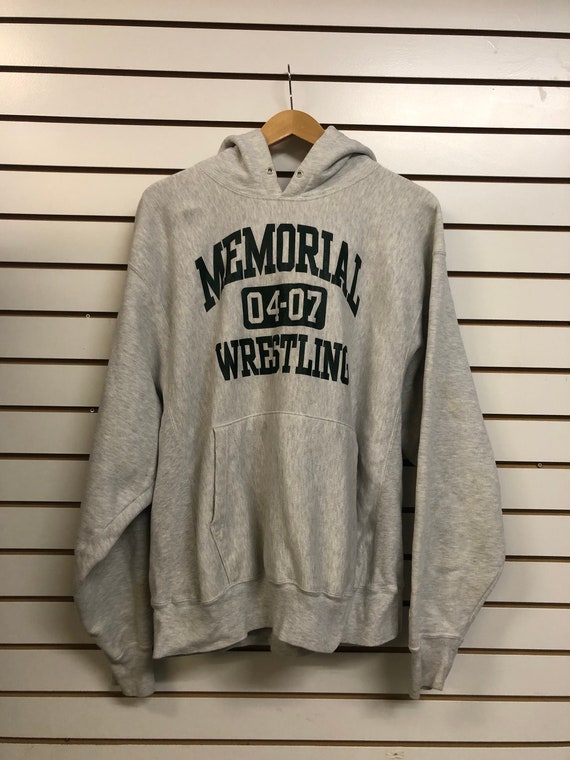 Vintage memorial wrestling hoodie Sweatshirt size… - image 1
