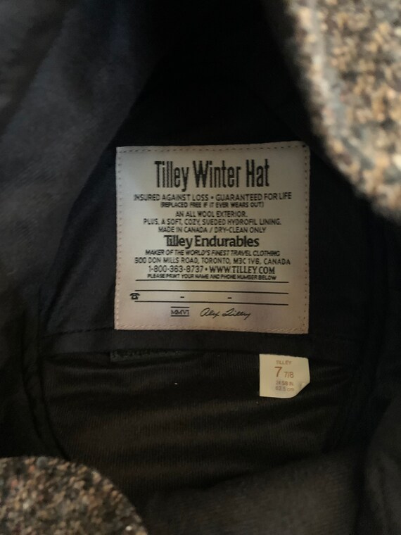 Vintage tilley winter hat size 7 1/8 1990s 80s O2… - image 8