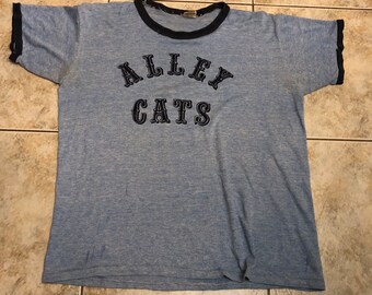 Vintage Alley Cats T shirt size Large 1970s 80s