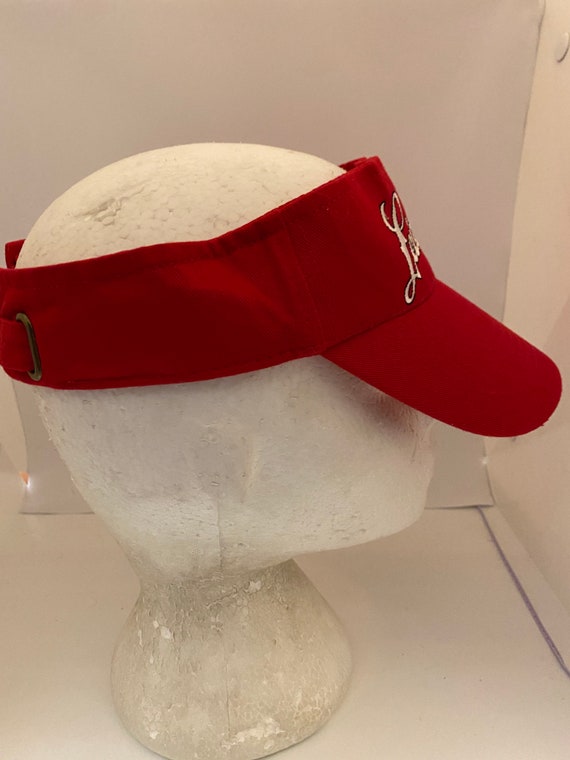 Vintage red Trucker SnapBack hat 1990s 80s J13 - image 2