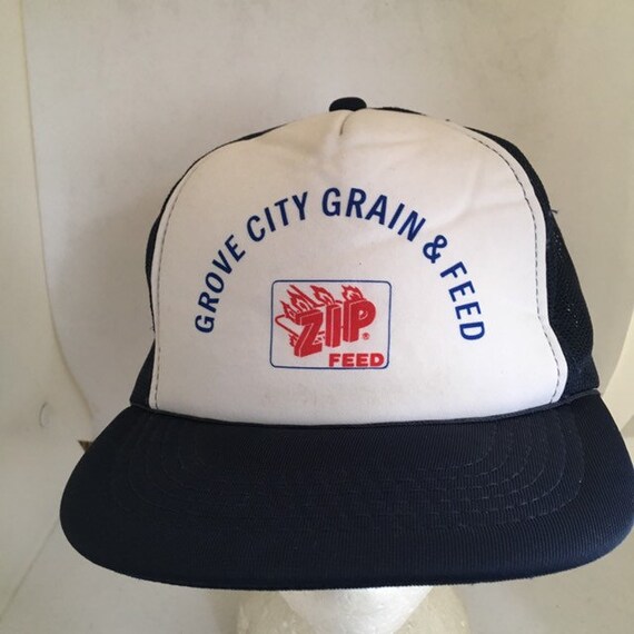Vintage Zip feed Grove City Grain and feed Trucke… - image 2