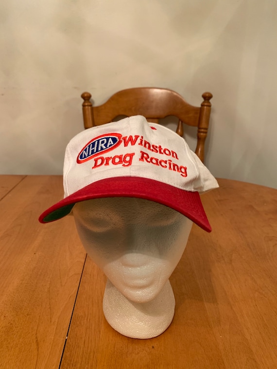 Vintage Winston drag racing Trucker Snapback hat … - image 1