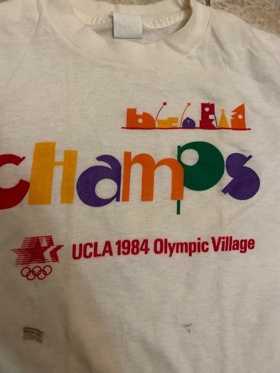Vintage UCLA 1984 Olympic village T shirt size sm… - image 3