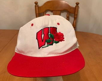 Vintage Wisconsin Trucker Snapback hat 1990s 80s R1